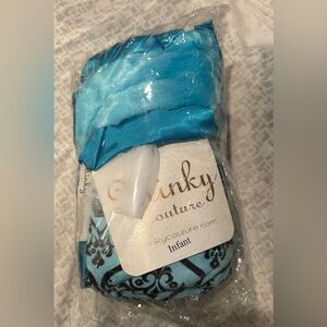 Minky Couture Blue Infant Blanket